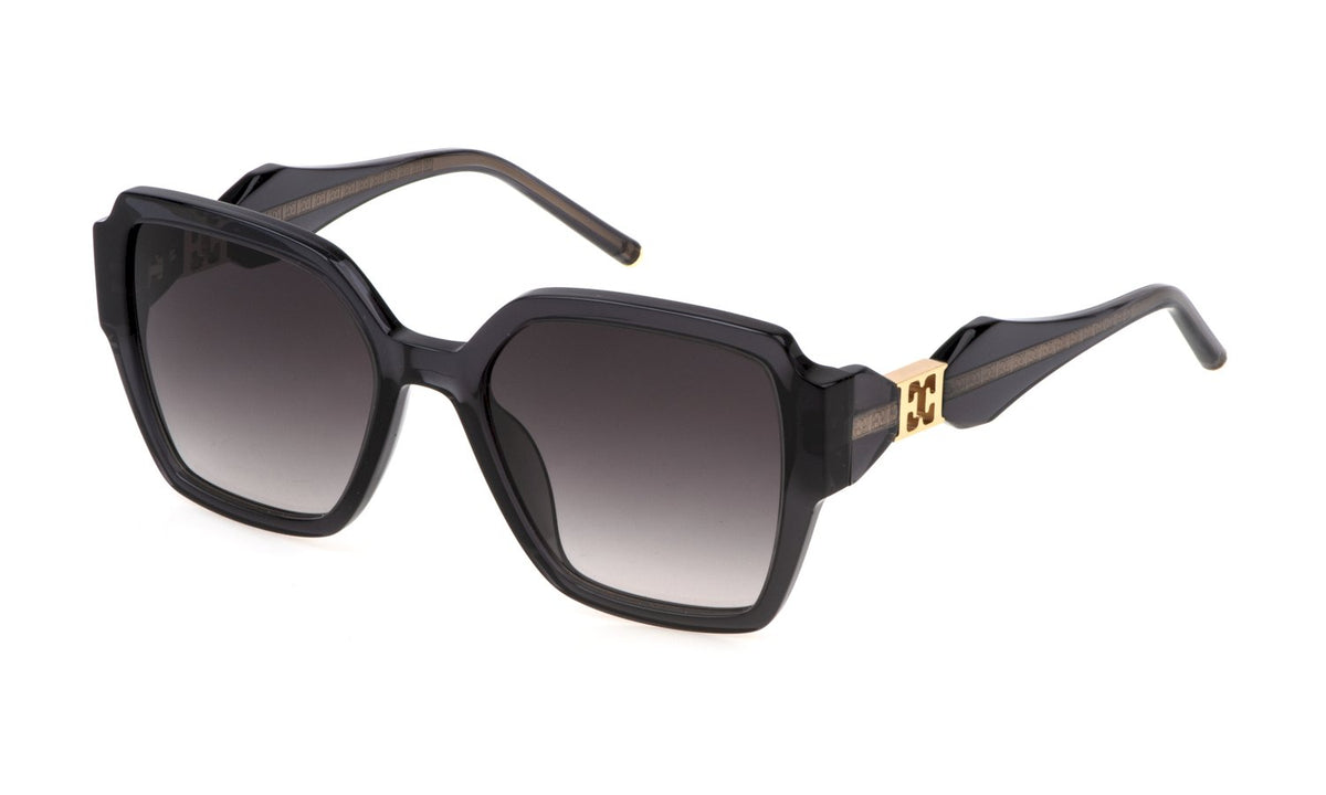 ESCADA - Sese48 - sunglasses escada - Farbe: 0705 - SHINY TRANSPARENT DARK GREY - Größe 54