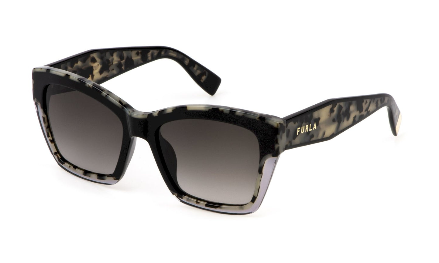 Sonnenbrille Furla - Sfu778v - sunglasses furla - Farbe: 700Y - SHINY BLACK