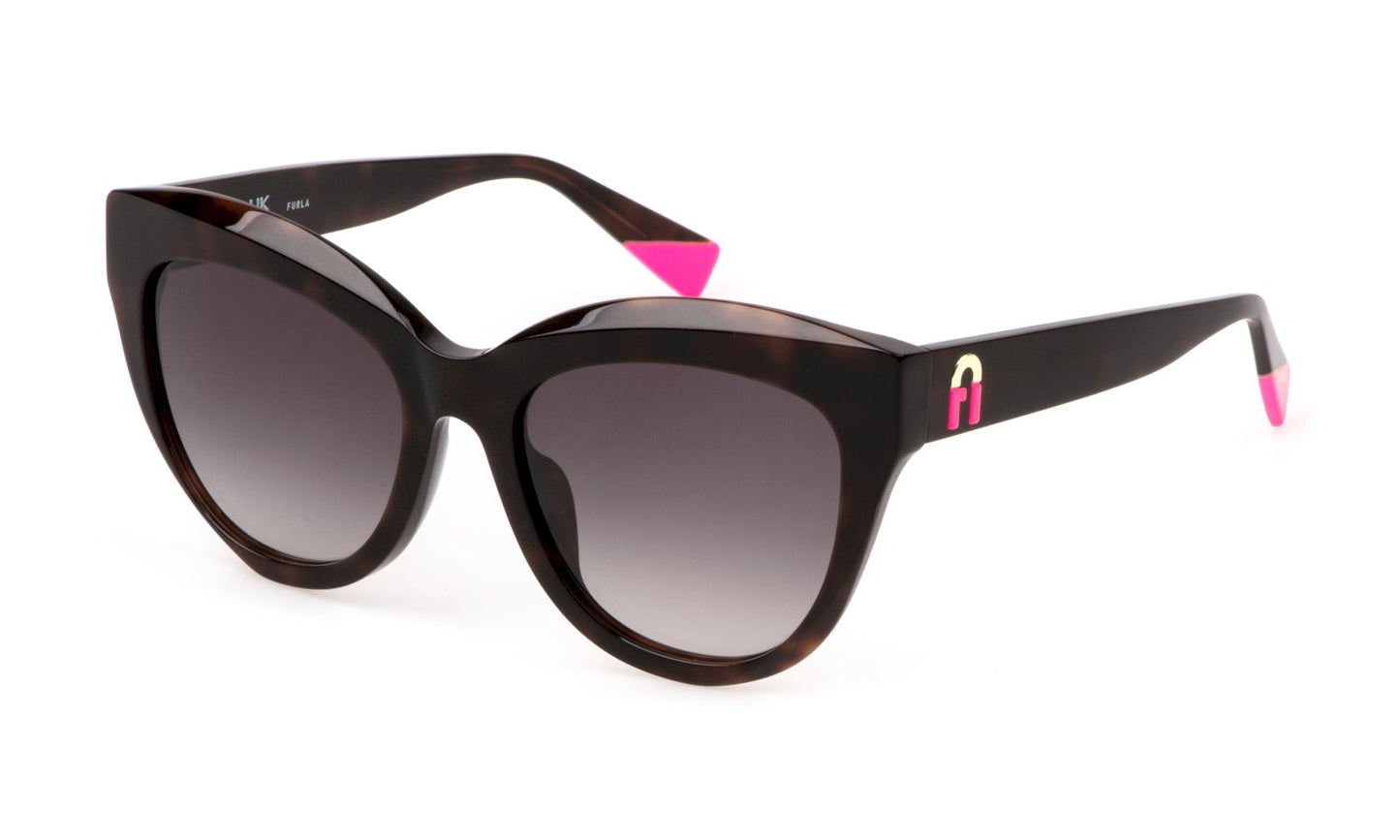 Sonnenbrille FURLA - Sfu780 - sunglasses furla - Farbe: 0752 - SHINY DARK HAVANA