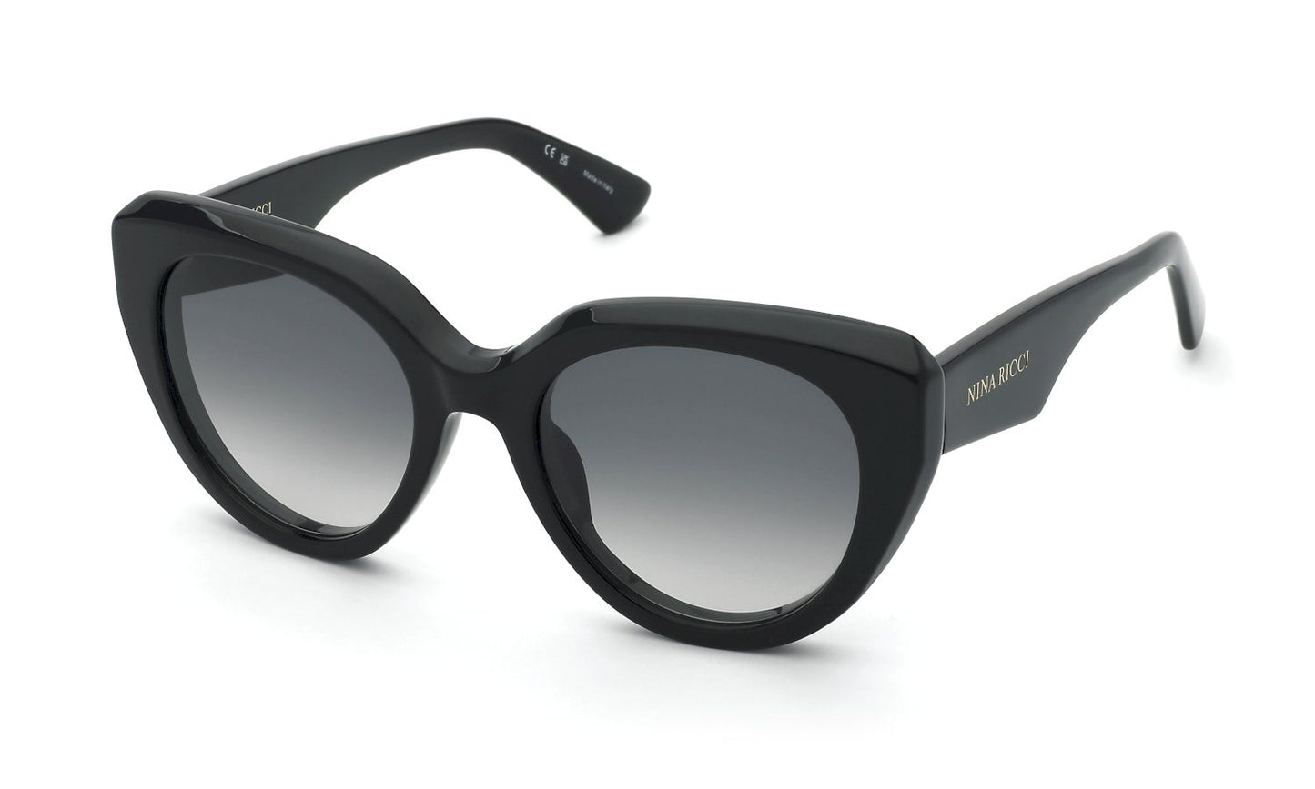 SONNENBRILLE NINA RICCI - Snr404 - sunglasses nina ricci - Farbe: 0700 - SHINY BLACK