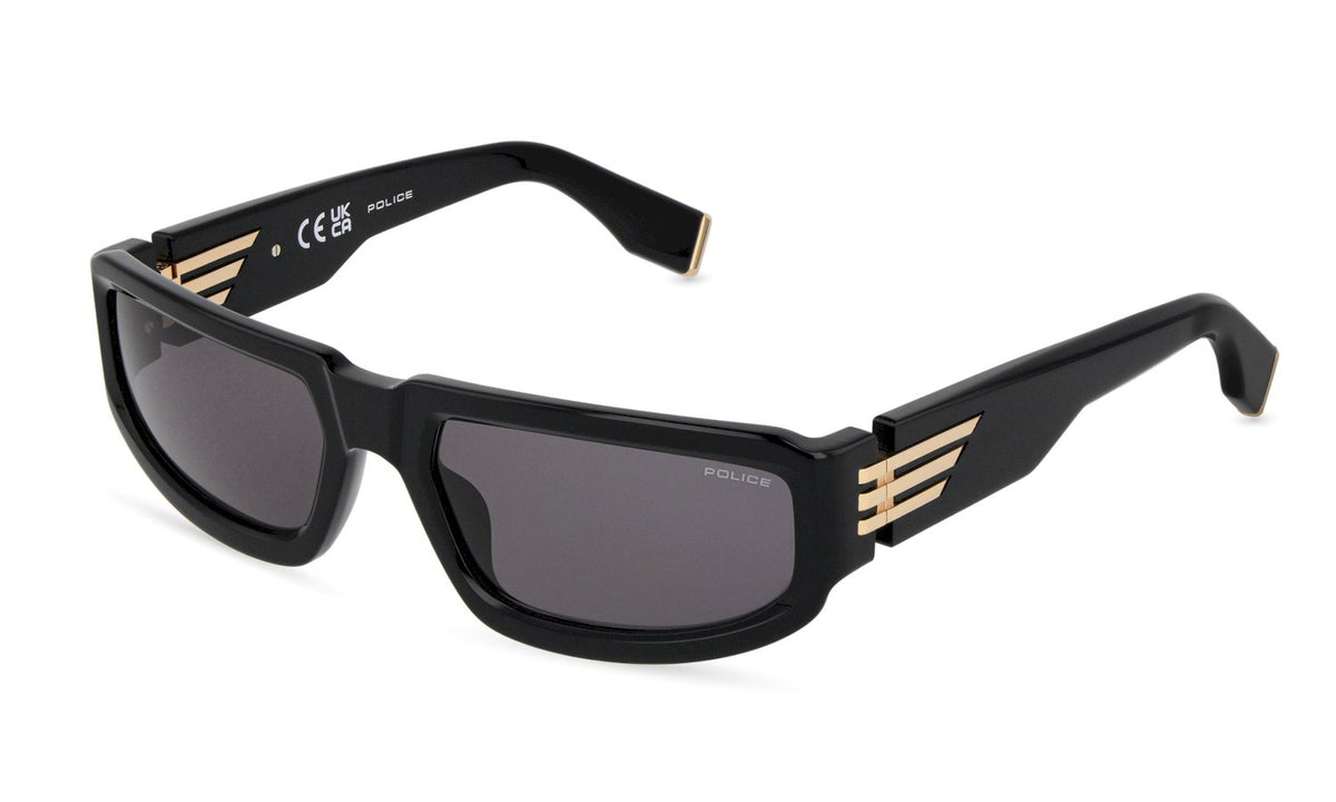 Splu77 - sunglasses police - Farbe: 0700 - SHINY BLACK - Größe 60