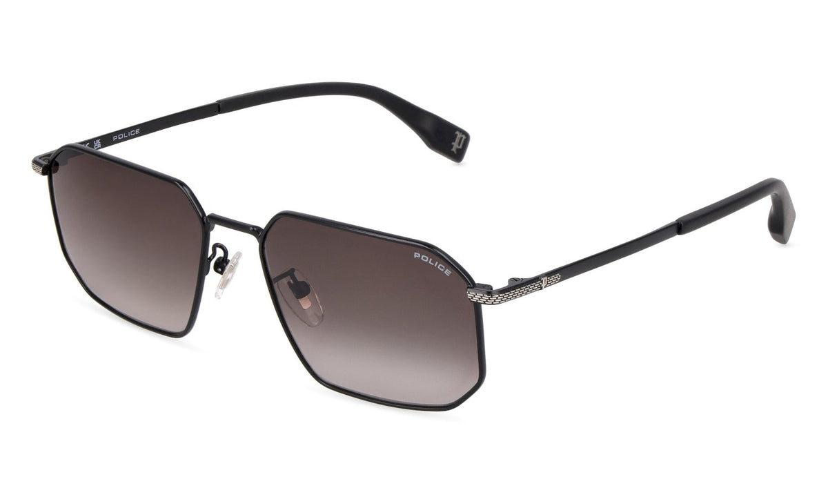 Splv29 - sunglasses police - Farbe: 0541 - SEMI MATT BLACK W/SHINY PALLADIUM PARTS - Größe 56