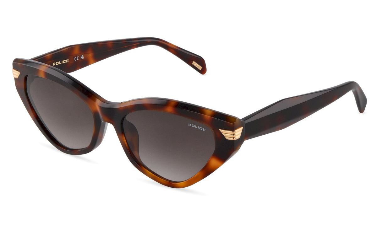 Splv62 - sunglasses police donna - Farbe: 0752 - SHINY DARK HAVANA - Größe 54