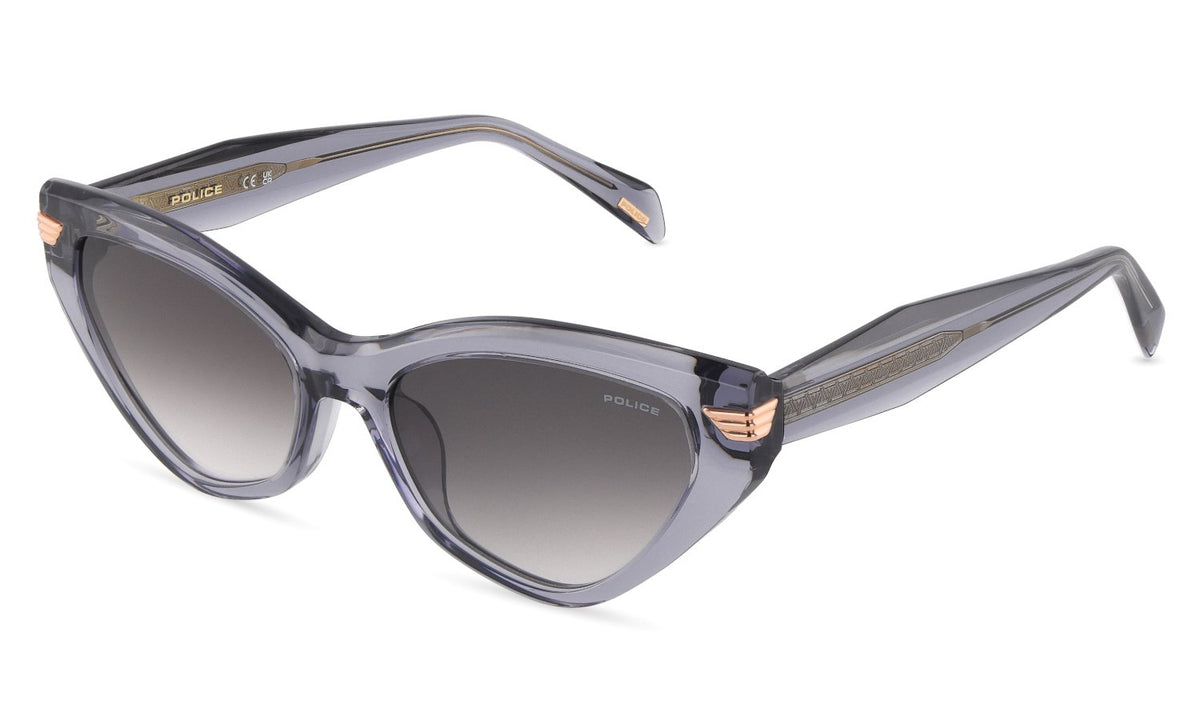 Splv62 - sunglasses police donna - Farbe: 0868 - TRANSPARENT GREY - Größe 54