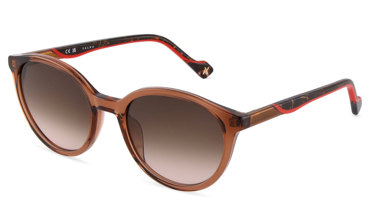 Sya256v - sunglasses yalea - Farbe: 0805 - SHINY TRANSP.LIGHT BROWN - Größe 53