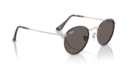 Sonnenbrille Ray Ban - 0RB3447 - Round metal - 9277B1 - Matte havana on matte silver - Größe(n) 53 (L) - Sofort Lieferbar