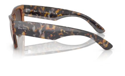 Sonnenbrille Ray Ban 0RB0840S - Mega wayfarer - 663693 - Braun tran) 51 (M)nsparent - Größe(n) 51 (M)
