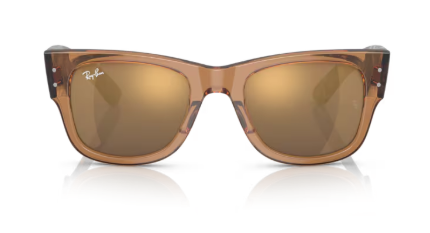 Sonnenbrille Ray Ban 0RB0840S - Mega wayfarer - 663693 - Braun tran) 51 (M)nsparent - Größe(n) 51 (M)