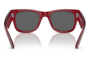 Sonnenbrille Ray Ban 0RB0840S - Mega wayfarer - 6679B1 - Rot transparent - Größe(n) 51 (M)
