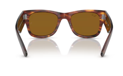 Sonnenbrille Ray Ban 0RB0840S - Mega wayfarer - 954/33 - Havana gestreift - Größe(n) 51 (M