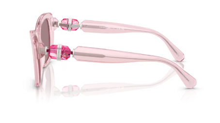Sonnenbrille Swarovski - 30017N - Pink transparent - Größe(n) 52 (XXS)