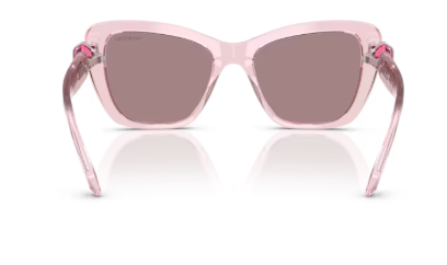 Sonnenbrille Swarovski - 30017N - Pink transparent - Größe(n) 52 (XXS)