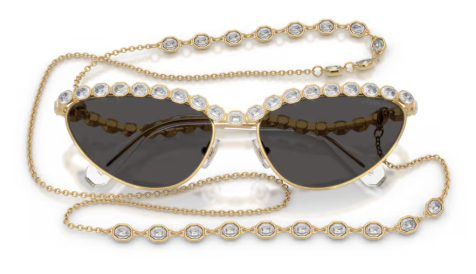 Sonnenbrille Swarovski - 0SK7030 - 403987 - Gold - Größe(n) 59 (XL)