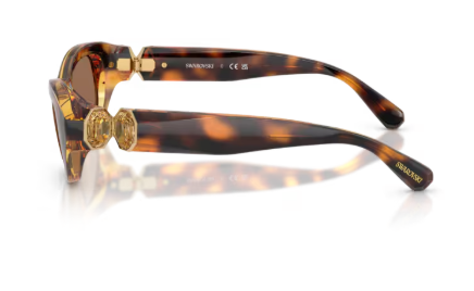 Sonnenbrille Swarovski- 0SK6036U - 100273 - Havana - Größe(n) 50 (XS)