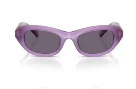 Sonnenbrille Swarovski - 0SK6036U - Farbe : 10751A - Milky violett - Größe(n) 50 (XS)