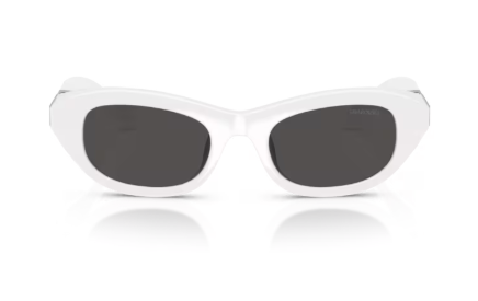 Sonnenbrille Swarovski - 0SK6036U - Farbe : 105087 - Weiß - Größe(n) 50 (XS)