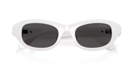 Sonnenbrille Swarovski - 0SK6036U - Farbe : 105087 - Weiß - Größe(n) 50 (XS)