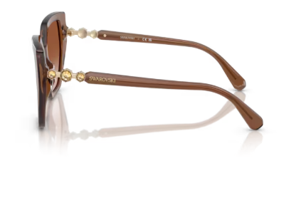 Sonnenbrille Swarovski 0SK6016 - 106713 - Braun transparent - Größe(n) 56 (M)