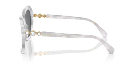 Sonnenbrille Swarovski 0SK6017 - 104287 - Weiß - Größe(n) 56 (M) - Glasfarbe Dunkelgrau
