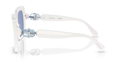 Sonnenbrille Swarovski 0SK6001 - 100355 - Weiß - Farbe Weiß - Größe 55