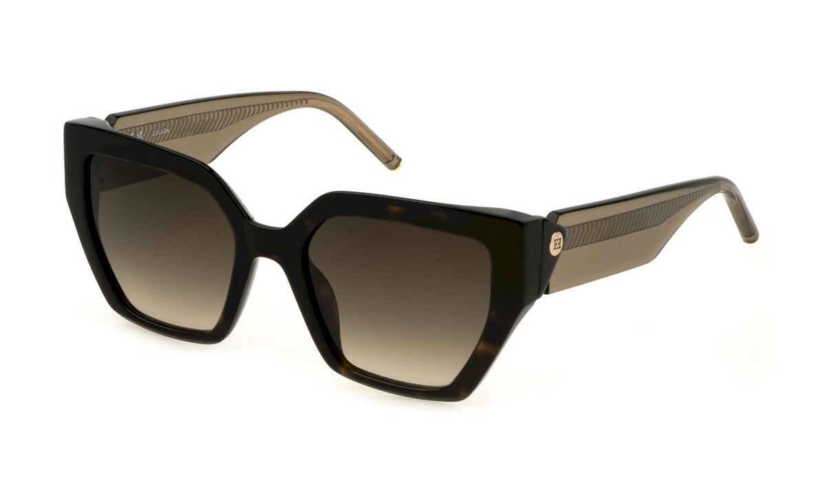 ESCADA - Sese01 - sunglasses escada - Farbe: 0722 - SHINY DARK HAVANA - Größe 53