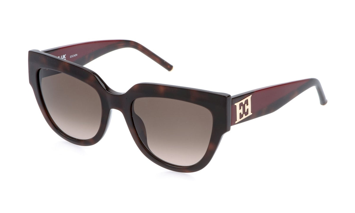 ESCADA - Sesf41 - sunglasses escada - Farbe: 0752 - SHINY DARK HAVANA - Größe 54