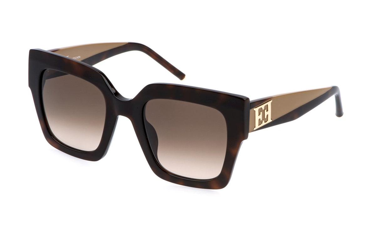 ESCADA- Sesf42 - sunglasses escada-Farbe: 752Y - SHINY DARK HAVANA - Größe 52