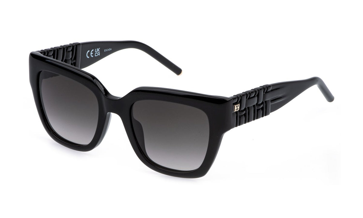 ESCADA - Sesg36 - sunglasses escada - Farbe: 0700 - SHINY BLACK - Größe 52