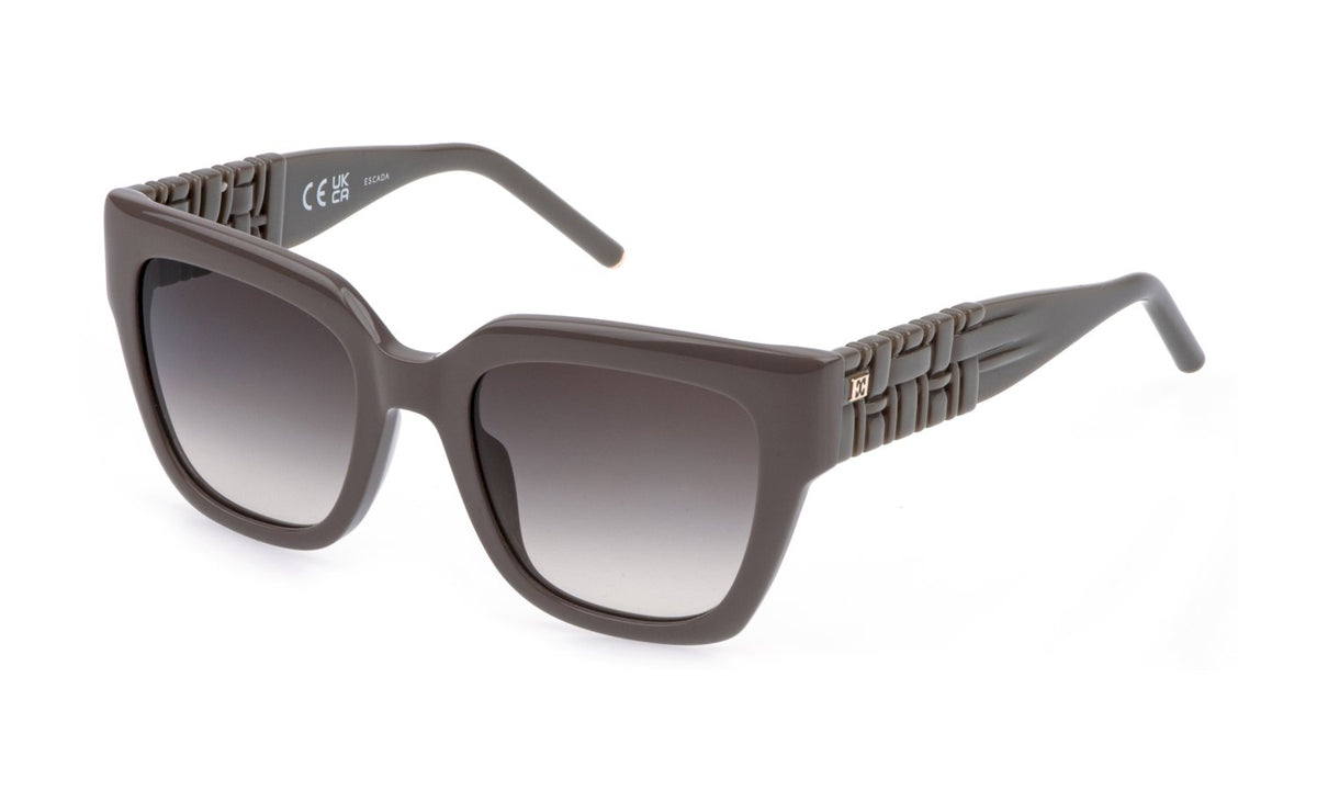 ESCADA - Sesg36 - sunglasses escada - Farbe: 092T - SHINY DOVE GREY - Größe 52