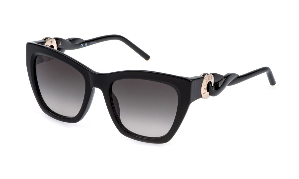 ESCADA - Sesg38 - sunglasses escada - Farbe: 0700 - SHINY BLACK - Größe 55