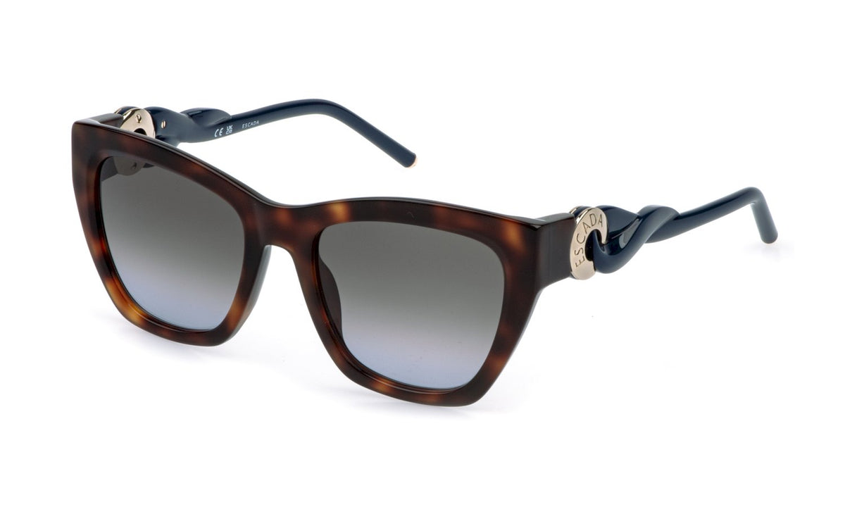 ESCADA -Sesg38 - sunglasses escada - Farbe: 0752 - SHINY DARK HAVANA - Größe 55