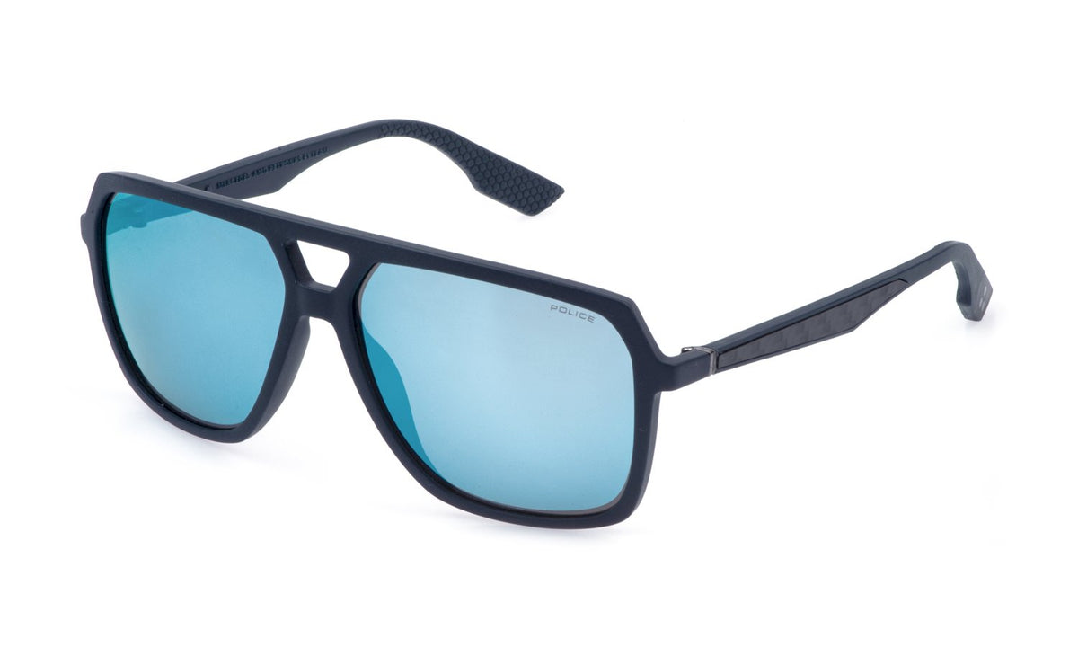 Splr50m - sunglasses police mercedes - Farbe: R22B - FULL MATT BLUE - Größe 61