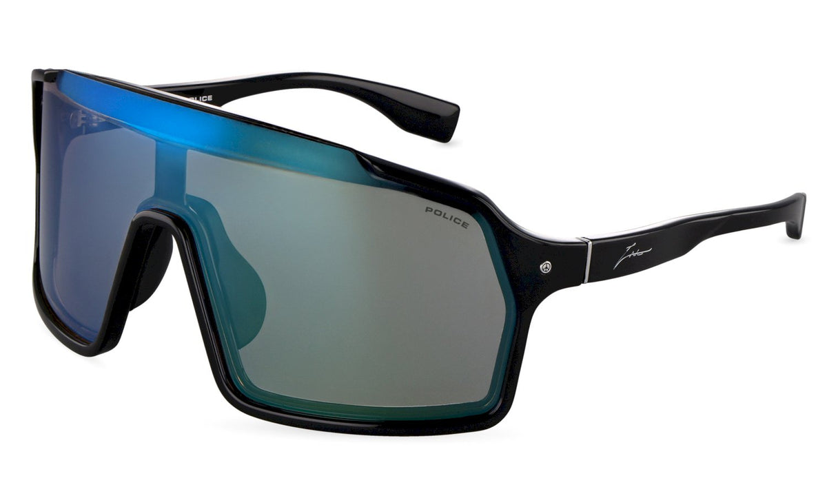 Splu84v - sunglasses police w/a - Farbe: Z42F - TOTAL SHINY BLACK - Größe 99