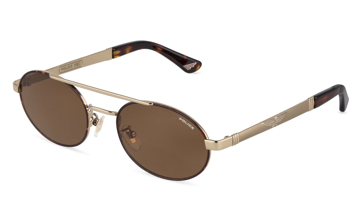 Splv31 - sunglasses police - Farbe: 02A8 - SHINY GREY GOLD WITH COLOURED PARTS - Größe 54