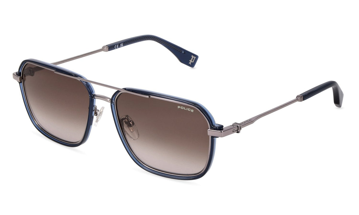 Splv33 - sunglasses police - Farbe: 0509 - TOTAL SHINY RUTHENIUM - Größe 57