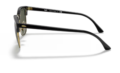 Sonnenbrille Ray Ban - 3016 0RB3016 - Clubmaster - W0365 - Schwarz auf gold -  Größe(n) 55 (XL) - Sofort Lieferbar