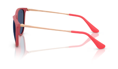Sonnenbrille Ray Ban 0RJ9060S - Junior erika - 718071 - Rubber fucsia -  Größe(n) 50 (M) - Sofort Lieferbar