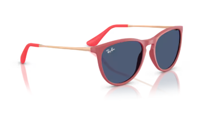 Sonnenbrille Ray Ban 0RJ9060S - Junior erika - 718071 - Rubber fucsia -  Größe(n) 50 (M) - Sofort Lieferbar