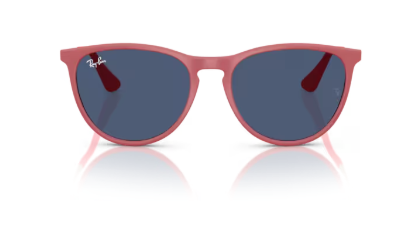 Sonnenbrille Ray Ban 0RJ9060S - Junior erika - 718071 - Rubber fucsia -  Größe(n) 50 (M) - Sofort Lieferbar