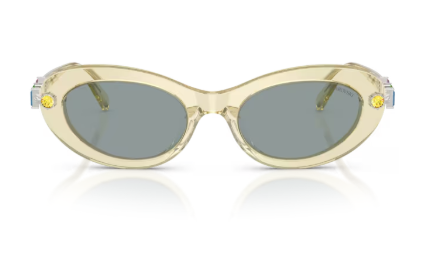 Sonnenbrille Swarovski - 0SK6042 - 1080/1 - Transparentes gelb - Größe(n) 53 (XXL)
