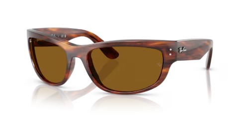 Sonnenbrille Ray Ban - 0RB2289 - Mega balorama - 954/33 - Havana gestreift -  Größe(n) 63 (XL)