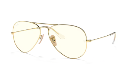 Sonnenbrille Ray Ban 0RB3025 - Aviator large metal - 001/5F - Arista gold - Größe(n) 55 (M) phototrop