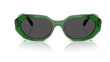 Sonnenbrille Swarovski- 0SK6028 - 106487 - Transparent grün -  Größe(n) 54 (S)