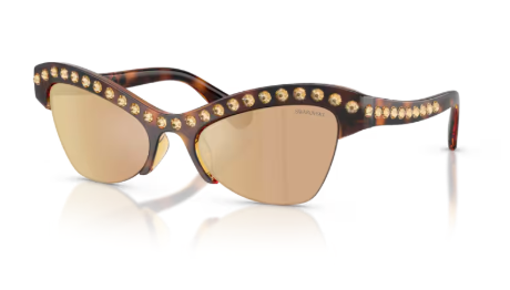 Sonnenbrille Swarovski - 0SK6043 - 100271 - Havana - Größe(n) 55 (XL)