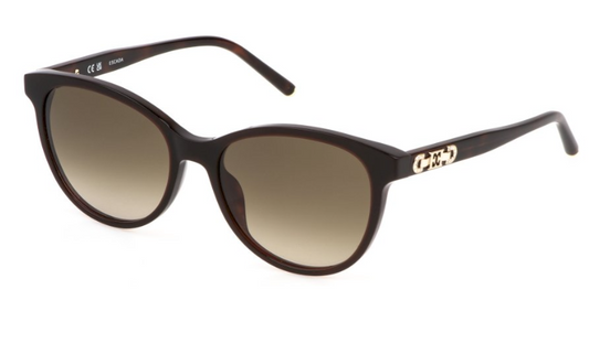 Sonnenbrille Escada - Sese60s - sunglasses escada - Farbe: 0752 - SHINY DARK HAVANA - 55- 140