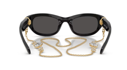 Sonnenbrille Swarovski - 0SK6036U - Farbe : 107687 - Schwarz - Größe(n) 50 (XS)