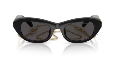 Sonnenbrille Swarovski - 0SK6036U - Farbe : 107687 - Schwarz - Größe(n) 50 (XS)