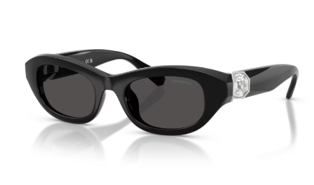 Sonnenbrille Swarovski - 0SK6036U - Farbe : 103887 - Schwarz - Größe(n) 50 (XS)