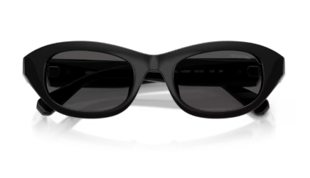 Sonnenbrille Swarovski - 0SK6036U - Farbe : 103887 - Schwarz - Größe(n) 50 (XS)