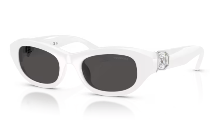Sonnenbrille Swarovski - 0SK6036U - Farbe : 105087 - Weiß  - Größe(n) 50 (XS)